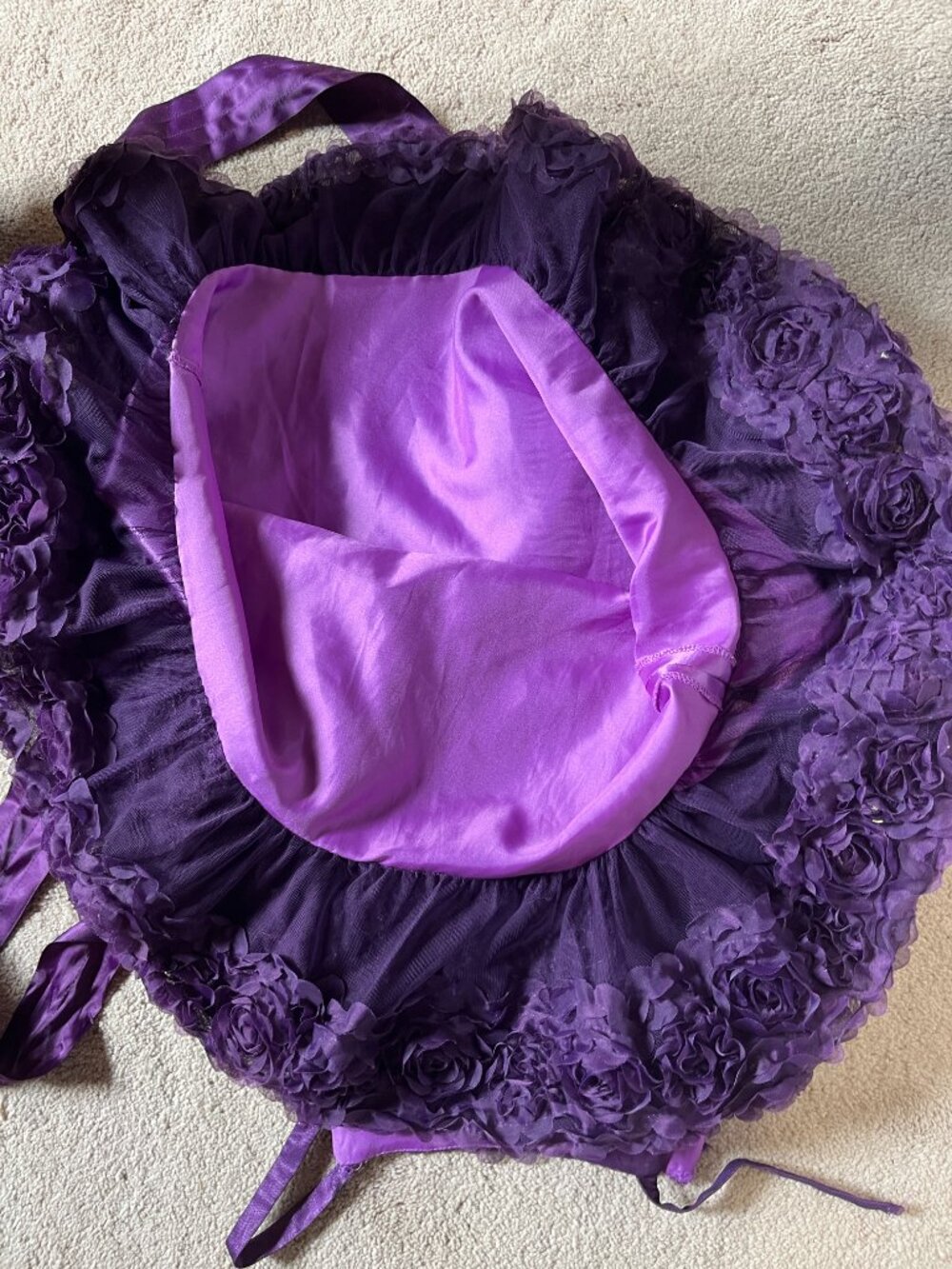 Bonnie Jean Purple Party Dress Size 6 - Picture 10 of 12